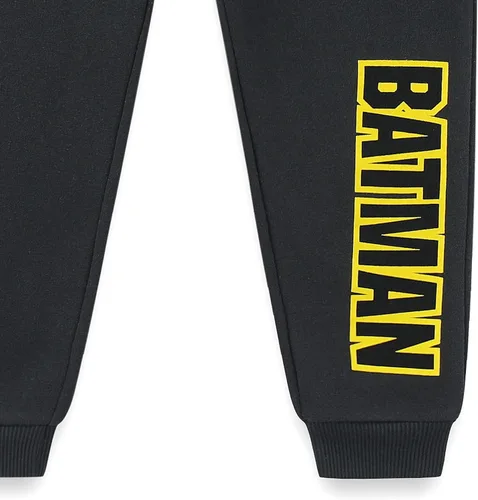 Vista 9 de Warner Bros. Batman - Conjunto de sudadera con capucha y pantalón con cremallera para niños pequeños y niños pequeños