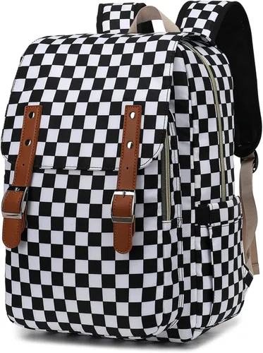 Vista 6 de Bee - Mochila para laptop para mujeres y niñas, mochila escolar universitaria de 15.6 pulgadas, mochila informal de viaje, tamaño grande
