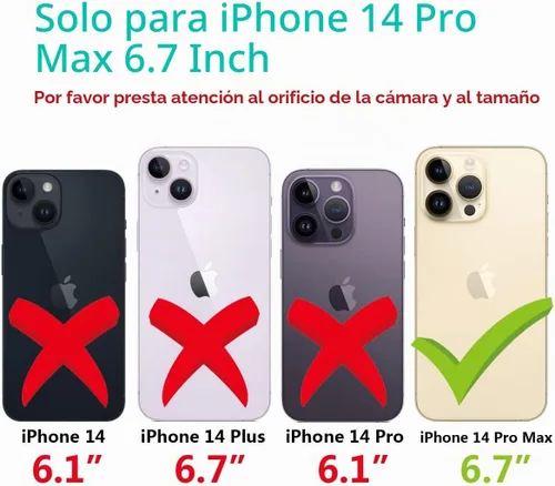 Vista 2 de Funda para iPhone 14 Pro Max con correa para la muñeca, función atril con purpurina de dibujos animados IMD de silicona TPU a prueba de golpes