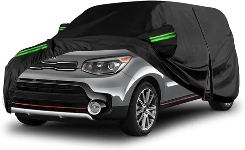 Vista 13 de Funda impermeable para automóvil de 6 capas para Kia K5/Optima 2010-2026 All Weather Car Cover with Cotton Liner, Zipper Door, Windproof Bands for