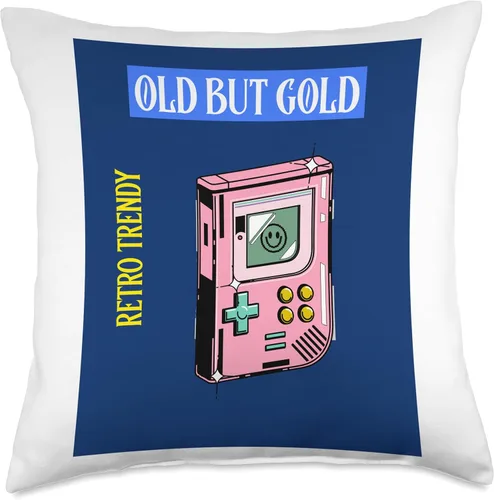 Vista 4 de Old But Gold Gameboy Design Cojín retro de moda vintage