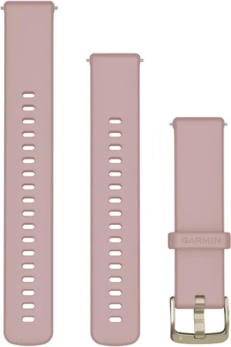 Vista 13 de Garmin Correa de reloj deportivo de resina de silicona de liberación rápida de 0.709 in, negro, 0.709 in, unisex, estándar, casual Rosa rubor