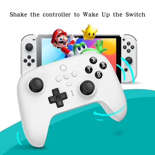 Vista 3 de 8Bitdo Ultimate Bluetooth Switch Pro Controller with Charging Dock,Wireless Gamepad with Hall Effect Sensor Joystick for SwitchWindowsSteam Deck,A
