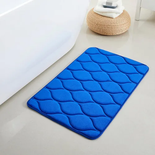 Vista 45 de Yafa Home Fashion 1 alfombra de baño de 17 x 24 pulgadas, espuma viscoelástica, absorbente de agua y antideslizante, color negro