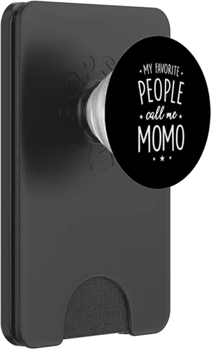 Vista 7 de Momo Gift: My Favorite People Call Me Momo PopSockets agarre y soporte para teléfonos y tabletas, Negro
