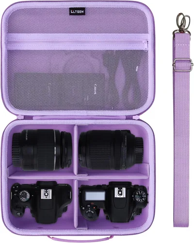 Vista 13 de Funda para Canon EOS T7 R50 R100/Sony Alpha a6400 a6700 Cámara Púrpura
