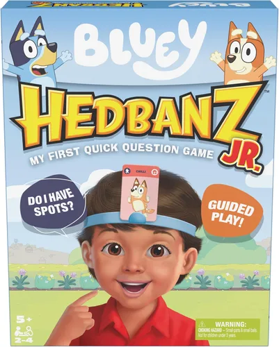 Vista 12 de Spin Master Games, Hedbanz Edición 2023 con nuevas cartas, juego de mesa de adivinanzas de imágenes, para familia y niños, 2-6 jugadores