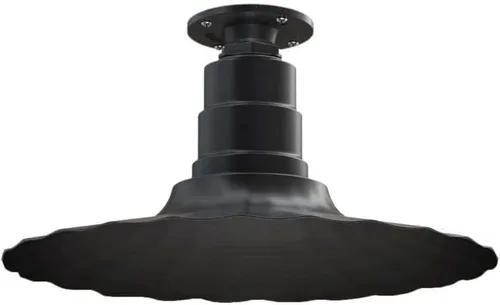 Vista 12 de Steel Lighting Co. Colgante Eagle Rock Lámpara montada en el techo Onda radial de 16 pulgadas vástago de 12 pulgadas Acero resistente