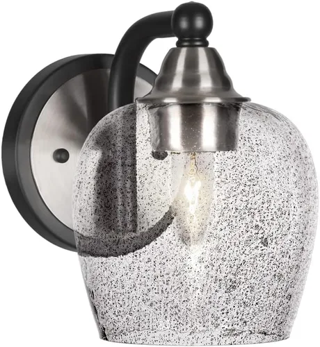 Vista 36 de Toltec Lighting Paramount - Aplique de pared de 1 luz, lámpara de pared para interiores, regulable, compatible con LED de base media, acabado