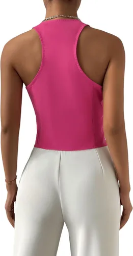 Vista 2 de Verdusa Chaleco sin mangas con cuello en V para mujer