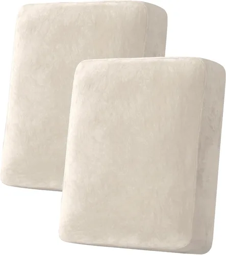 Vista 116 de H.VERSAILTEX Funda de cojín elástica de terciopelo para sofá, funda de cojín de felpa para cojines de silla, protector de muebles, cojín de asiento