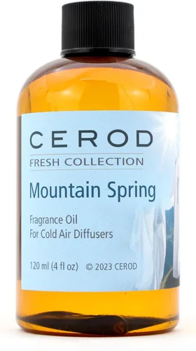 Vista 3 de CEROD Fresh Collection - Juego de aromas (3) – Aceite difusor para difusores sin agua de aire frío – Lino fresco, primavera de montaña, lluvia