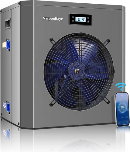 Vista 13 de Calentador de piscina sobre el suelo de 13000 BTU, bomba de calor eléctrica de 3500 galones, calentadores de piscina de 120 V de alta eficiencia COP