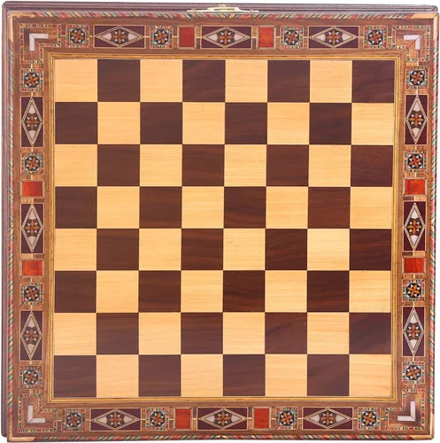 Vista 8 de Figuras de cobre antiguo del faraón egipcio, juego de ajedrez de metal para adultos, piezas hechas a mano y tablero de ajedrez de madera maciza