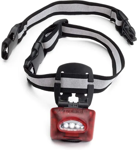 Vista 2 de PupLight2 Dos veces más brillante con collar de seguridad reflectante para perro, color negro
