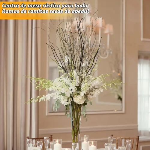 Vista 6 de 30 ramitas de abedul secas reales – 17 pulgadas decorativas 100% ramas de abedul naturales para jarrones de Pascua, ramas de sauce rizadas