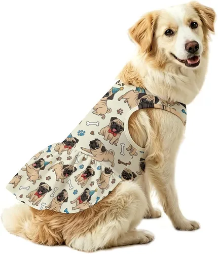 Vista 23 de Dog Dress for Medium Dogs (Baseball Gifts Art)