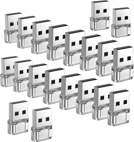 Vista 14 de Adaptador USB-A a USB-C paquete de 5 unidades, convertidor cargador USBC hembra a A macho, convertidor USB a USBC para iPhone 15 Plus Pro Max/Apple