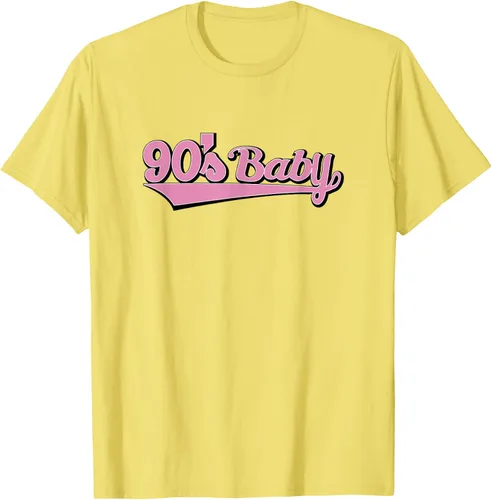 Vista 33 de 90s Baby Nostalgia Camiseta retro rosa con diseño estético, Blanco