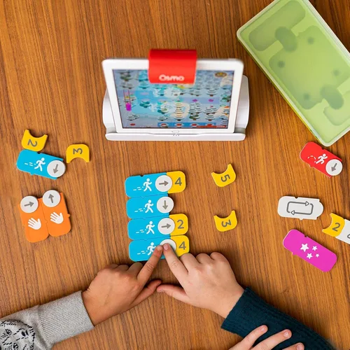 Vista 2 de Osmo - Paquete familiar de codificación para iPad y tableta Fire - 3 juegos educativos de aprendizaje - Edades de 5 a 10 años - Coding Jam, Coding