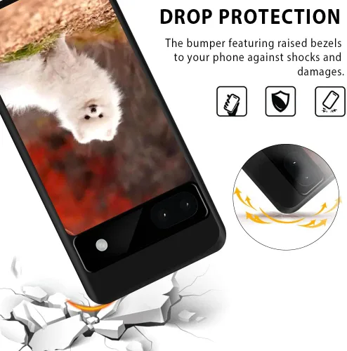 Vista 4 de Funda de teléfono de 5 piezas compatible con Google Pixel 6a, fundas en blanco de sublimación con aluminio personalizado imprimible + goma suave TPU