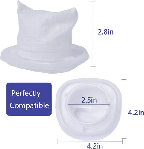 Vista 5 de Filtro de repuesto HNVCF10 para aspiradora de mano Black and Decker Dustbuster HNV215B12, HNVC215B10, HNVC115J06, HNVC115B22, HNVC220BCZ01
