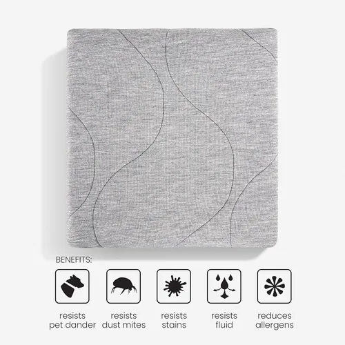 Vista 4 de Bedgear Baby Air-X Performance - Protector de colchón para cuna, mayor flujo de aire, transpirable e impermeable, funda acolchada para cama infantil