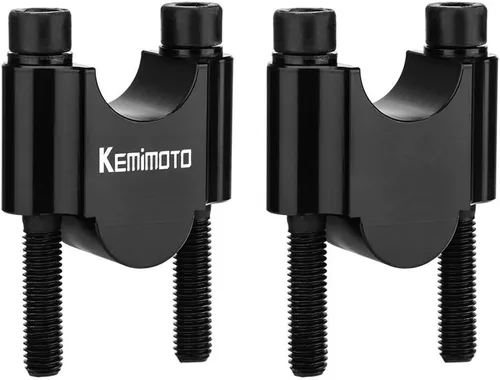 Vista 9 de KEMIMOTO Elevadores de manillar de motocicleta de 1 pulgada, elevadores de motocicleta de aleación de aluminio, compatibles con Sportster Softail