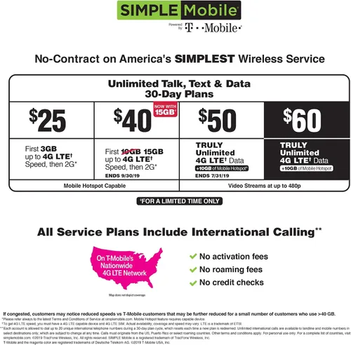 Vista 2 de Simple Mobile, Powered by TMobile, memoria SIM Nano, SIM perforación triple, Verde