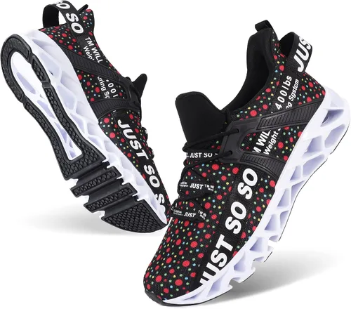 Vista 6 de Tenis antideslizantes para mujeres, tenis a la moda para correr