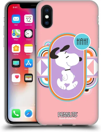 Vista 89 de Head Case Designs Snoopy Deco Dreams - Funda de gel suave con licencia oficial de Peanuts Blue Pattern compatible con Apple iPhone 7 Plus/iPhone 8