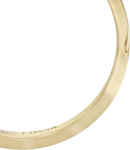 Vista 4 de Fossil Anillo de acero inoxidable chapado para mujer, Acero inoxidable