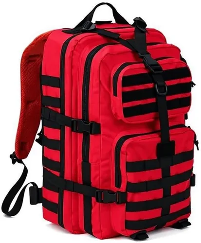 Vista 12 de REEBOW GEAR - Mochila táctica militar para hombres, mochila grande del ejército, paquete de asalto de 3 días, mochila Molle, Negro, Grande - 40 l