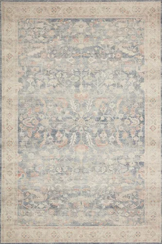 Vista 15 de Loloi Hathaway Collection HTH-04 Beige/Multi 2 pies 3 pulgadas x 3 pies 9 pulgadas, Alfombra de acento de 0.25" de espesor, suave, duradera