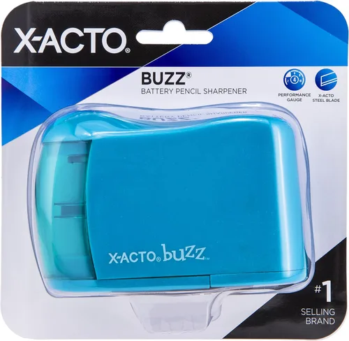 Vista 6 de X-ACTO Buzz Sacapuntas de Lápiz a Batería, Colores Surtidos, 1 Unidad (16758)