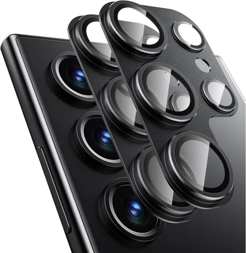 Vista 23 de Protector de Lente de Cámara para Samsung Galaxy S24 Ultra, [Protección Completa] [Adsorción de Fuerza Potente] Protector de Pantalla de Cámara