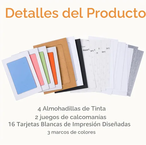 Vista 5 de DeerZone Kit de impresión de pata sin tinta,Kit de impresión de pata de Macarons