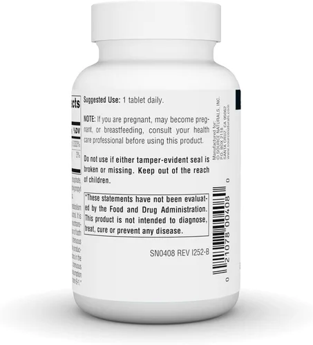 Vista 4 de Source Naturals Vitamina B-1 Tiamina 100 mg Apoya la Producción de Energía - 250 Tabletas