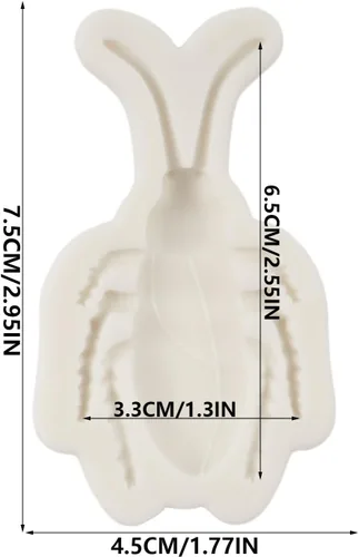 Vista 2 de Molde de silicona para cucarachas, moldes de fondant de caramelo de chocolate para insectos Estilo a