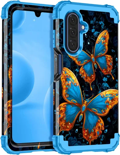 Vista 55 de Casetego Funda para Galaxy A16 5G, Tres Capas de Alta Resistencia Robusta a Prueba de Golpes, Protección Completa Rugosa de PC Duro + Parachoques
