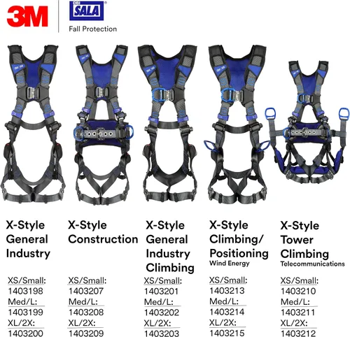 Vista 9 de 3M Unisex Dbi-sala 3m Exofit X300 X-style Positioning Construction Safety Harness