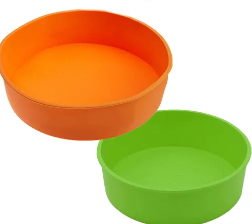 Vista 2 de Molde de silicona para tartas para hornear, molde redondo de 6 pulgadas, 8 pulgadas, 9 pulgadas, 10 pulgadas