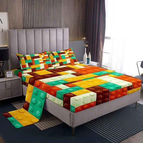 Vista 8 de Feelyou Juego de sábanas para niños con diseño de aguacate, ropa de cama bonita con frutas para niños y niñas, 1 sábana encimera y 1 sábana bajera