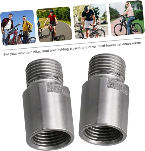 Vista 3 de VANZACK Adaptador extensor de pedal de bicicleta para bicicleta de montaña y bicicletas plegables, extensión de eje de 0.787 in, herramienta