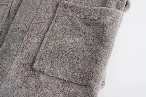 Vista 5 de Bata de baño para niños, con capucha, suave Terry100% toalla de algodón, bata para niñas y niños, bata de algodón