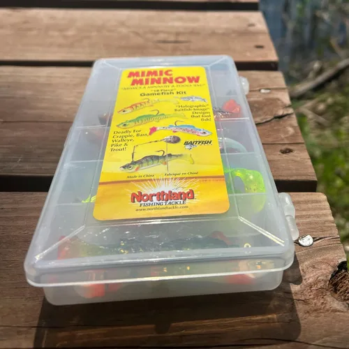 Vista 5 de Northland Tackle Mimic Minnow Gamefish - Juego de señuelos de pesca de caza, varios tamaños y colores para lucioperca, lucio