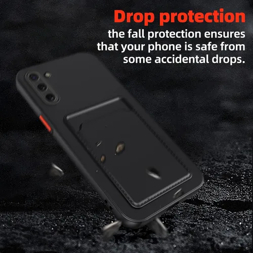 Vista 7 de Funda para Samsung Galaxy Note 10 con ranura para tarjeta de crédito TPU suave TPU silicona resistente a los arañazos delgada ranura para tarjeta