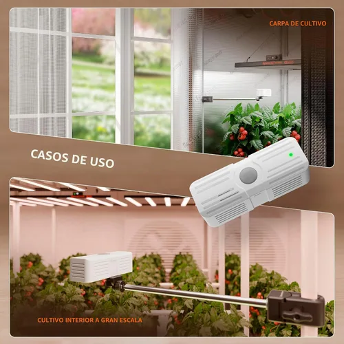 Vista 6 de Kits de Sensor Pro GGS de Spider Farmer, Sensor 4-en-1 de VPD/PPFD/Temp/Humid con Sensor de CO2, para Control de Precisión de Monitoreo Ambiental