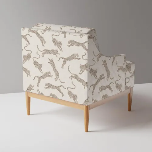 Vista 3 de Spoonflower Fabric Neutral Leopard Boho Safari on Performance Velvet