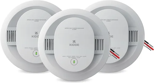 Vista 15 de Kidde - Detector de humo, funciona con pilas AA, indicadores de luz de advertencia LED, paquete de 1 unidad, blanco, 30CUAR